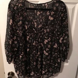 Torrid Sz 1 Print Blouse